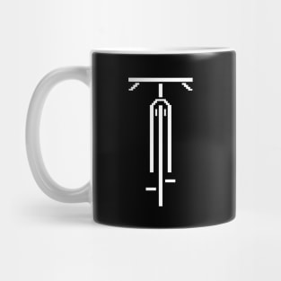 Biking Pixel Icon Symbol Art Cycling Love Bike Riding Art Mug